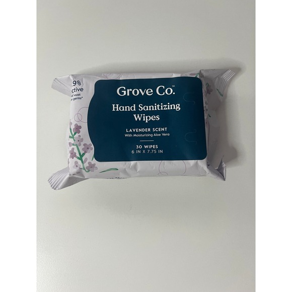 Grove Co. Lavender Scent Hand Sanitizing Wipes - 30 Count - Picture 1 of 2